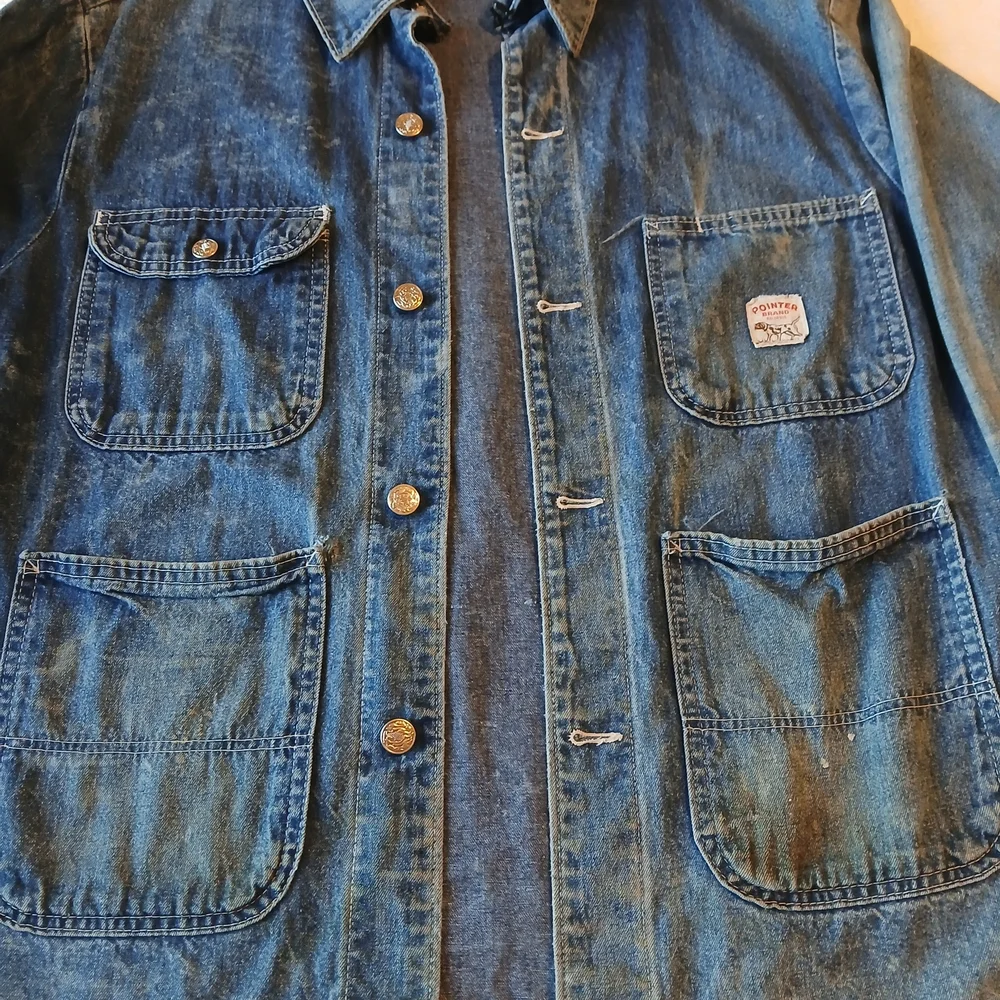☆Vintage 80s Pointer Brand Unlined Chore Jacket - Picture 3 of 12